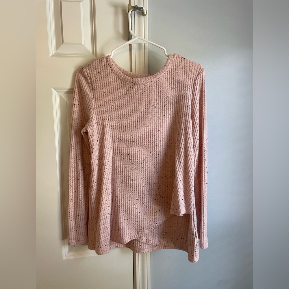 Nursing/Maternity top- Long sleeve pink thermal